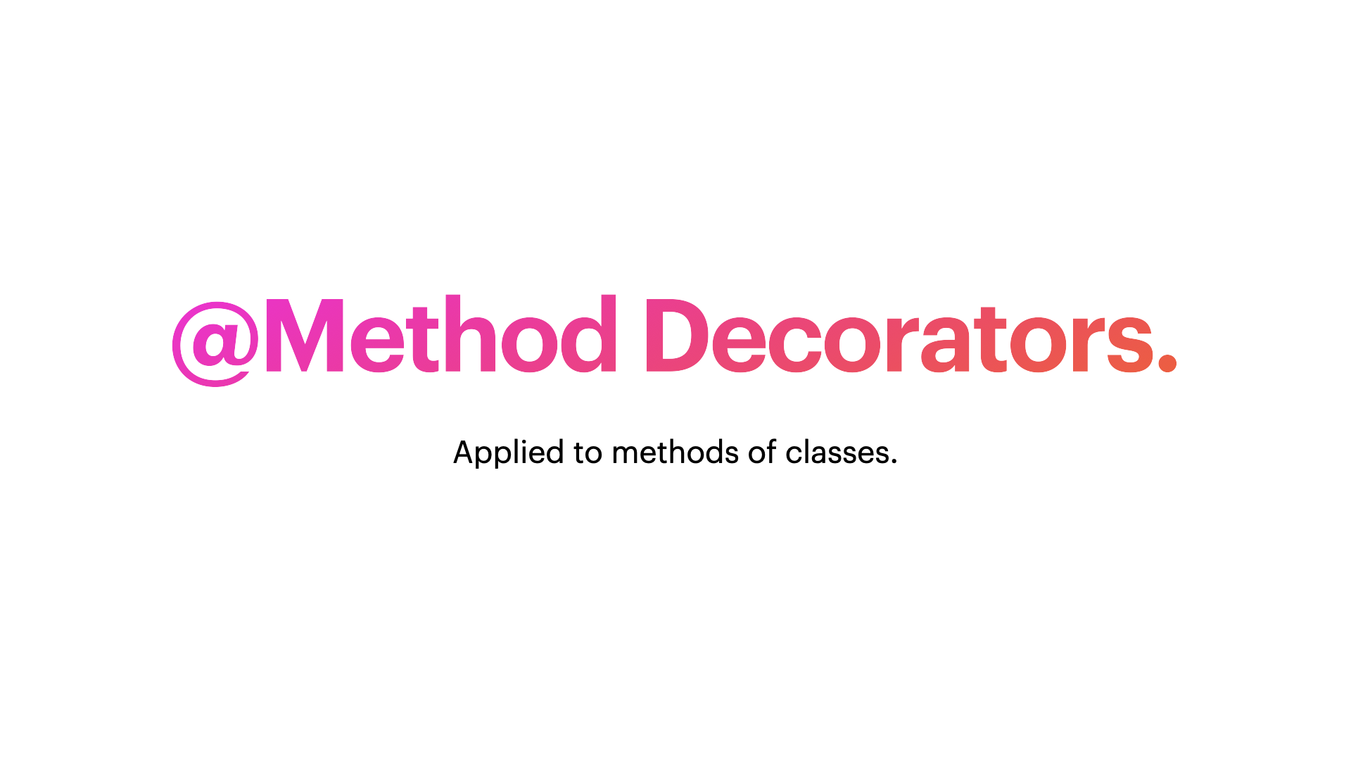 TypeScript Decorators