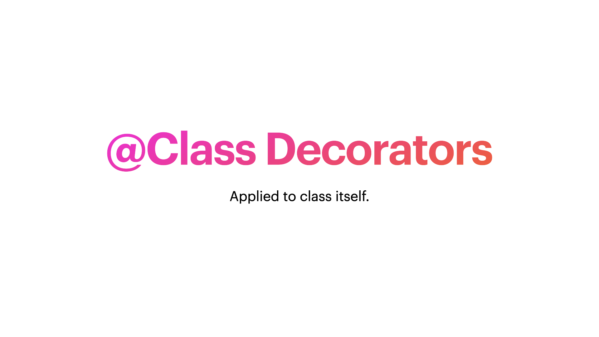 TypeScript Decorators