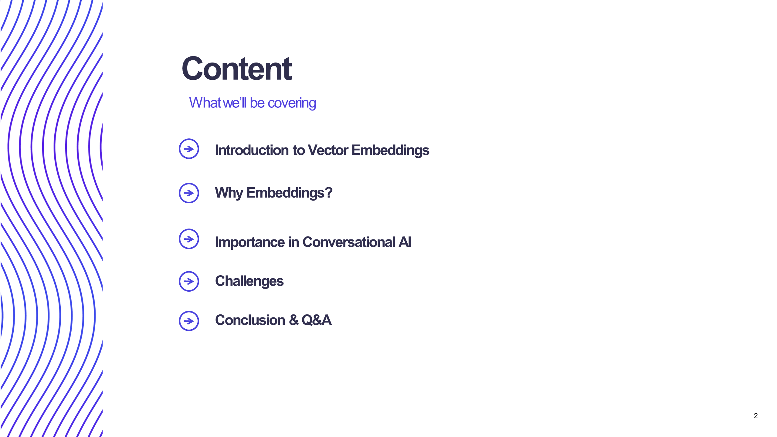 Use Vector Embeddings in Conversational AI