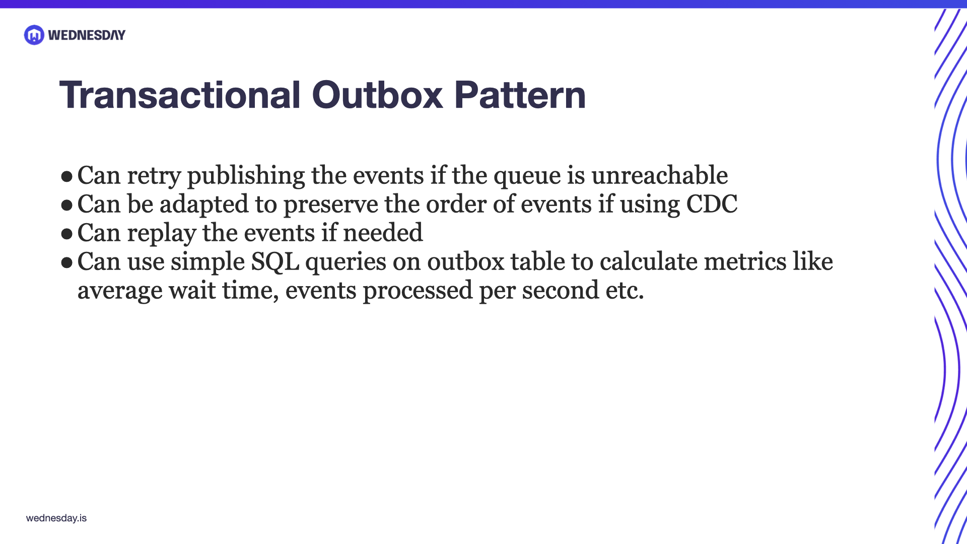 Eventual Consistency using Transactional Outbox Pattern