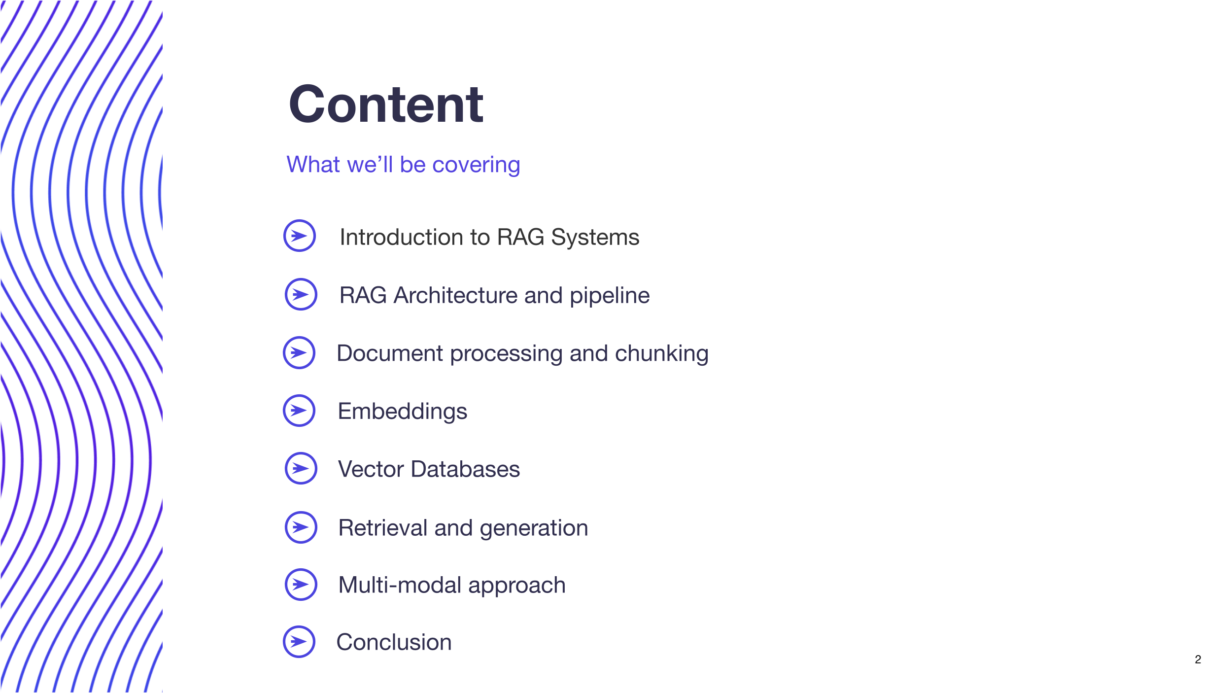Multi-modal approach through RAG