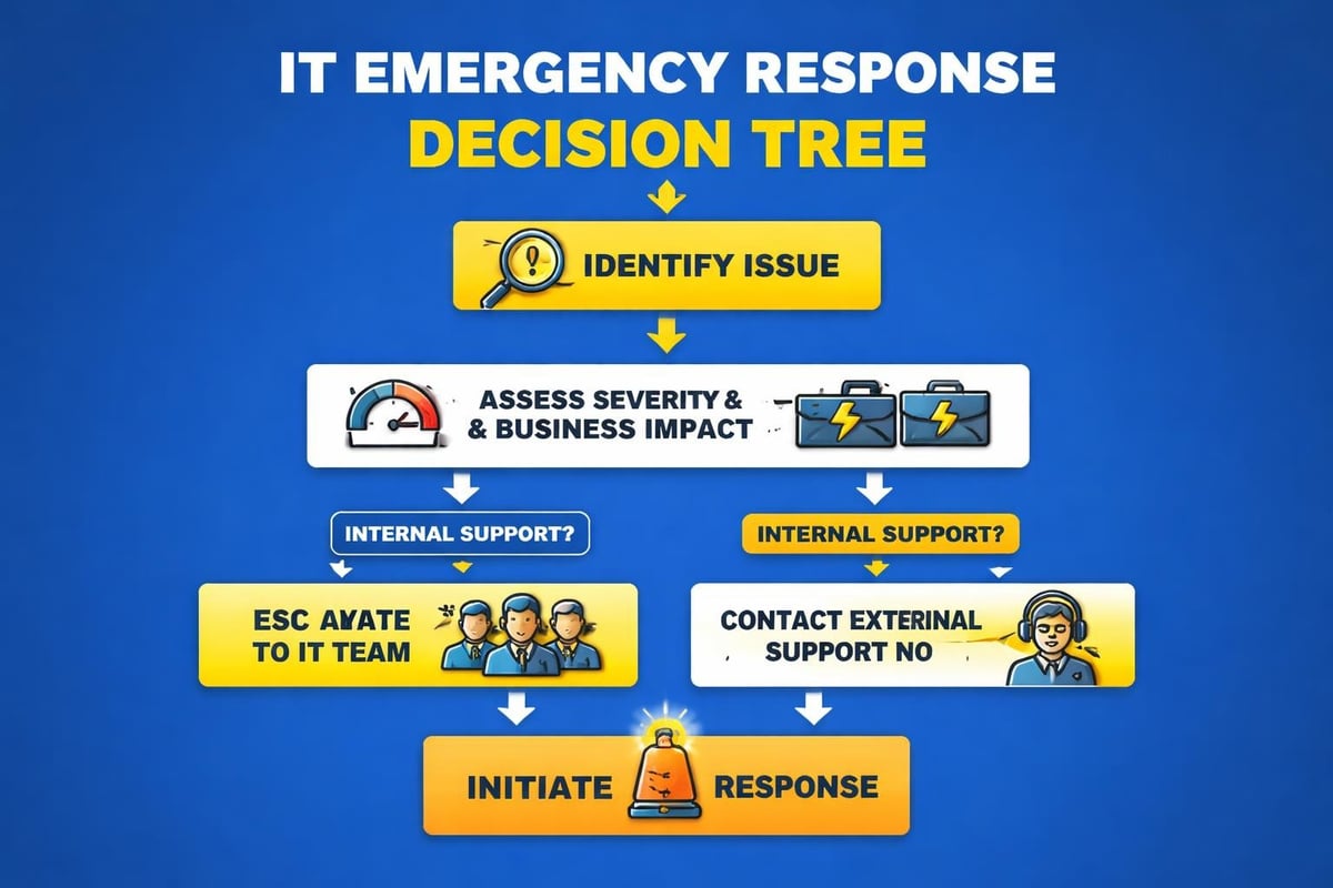 IT emergency response workflow
