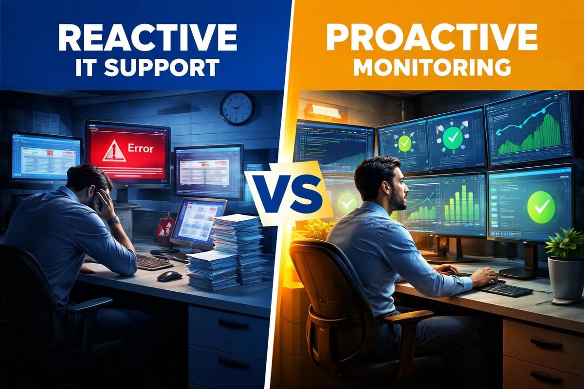 Proactive IT monitoring preventing problems before they cause downtime
