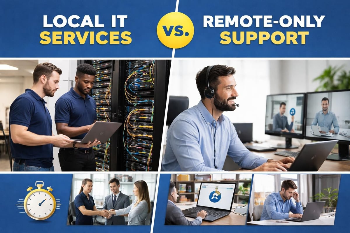 Benefits of local versus remote IT support