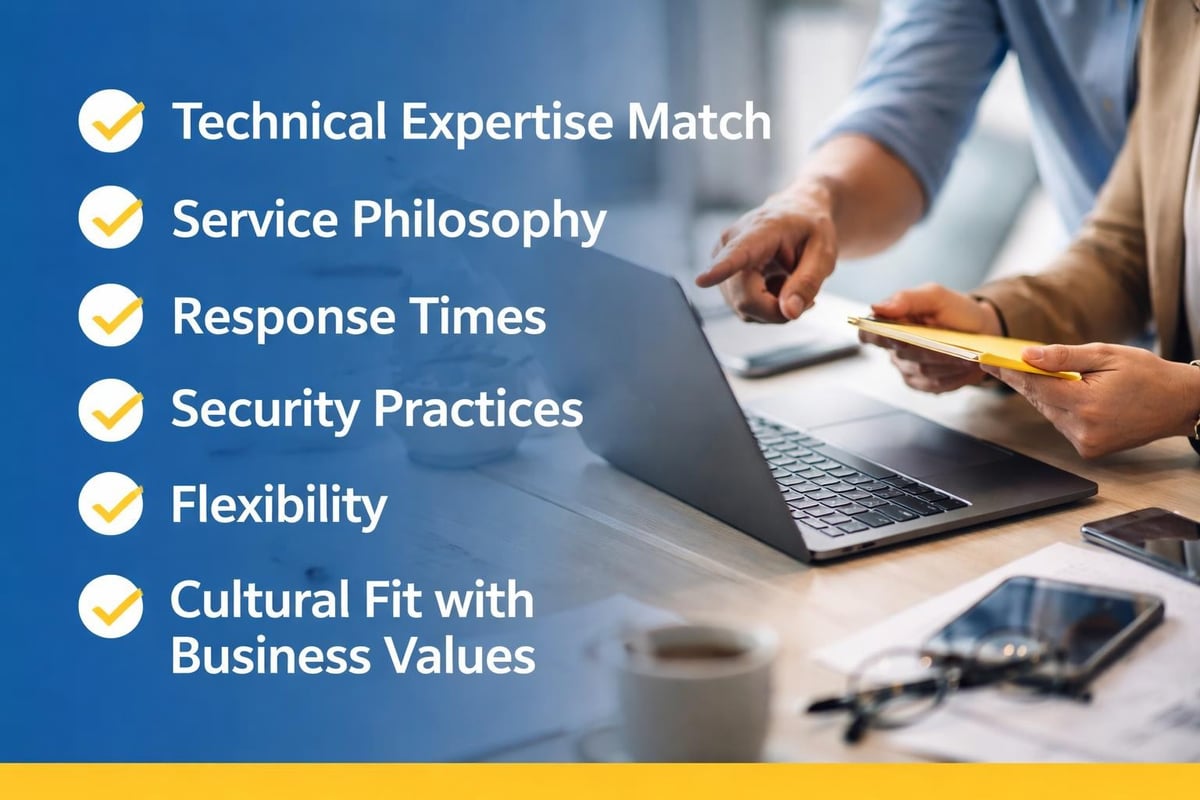 IT provider evaluation criteria