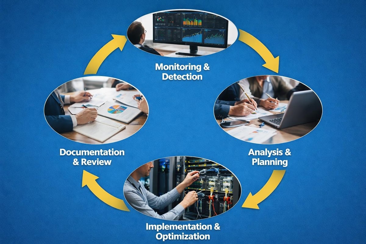 IT infrastructure management workflow