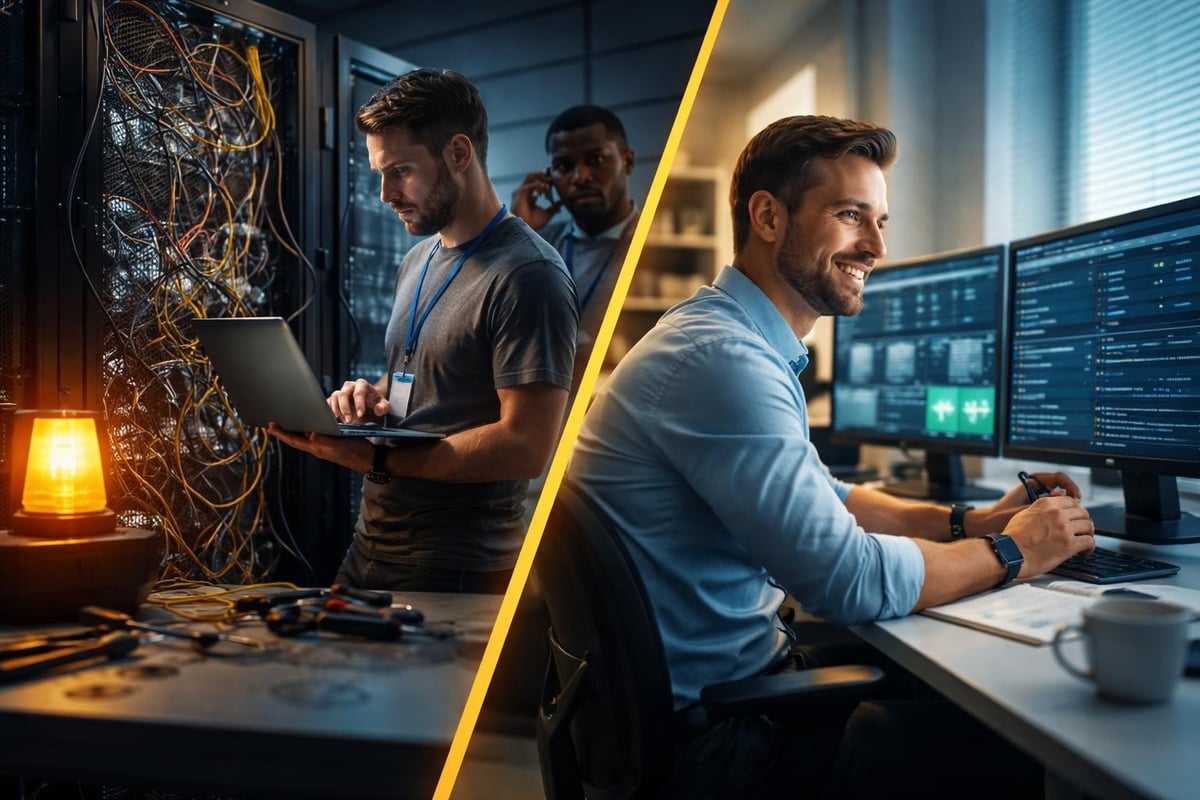 Break-fix versus proactive IT support