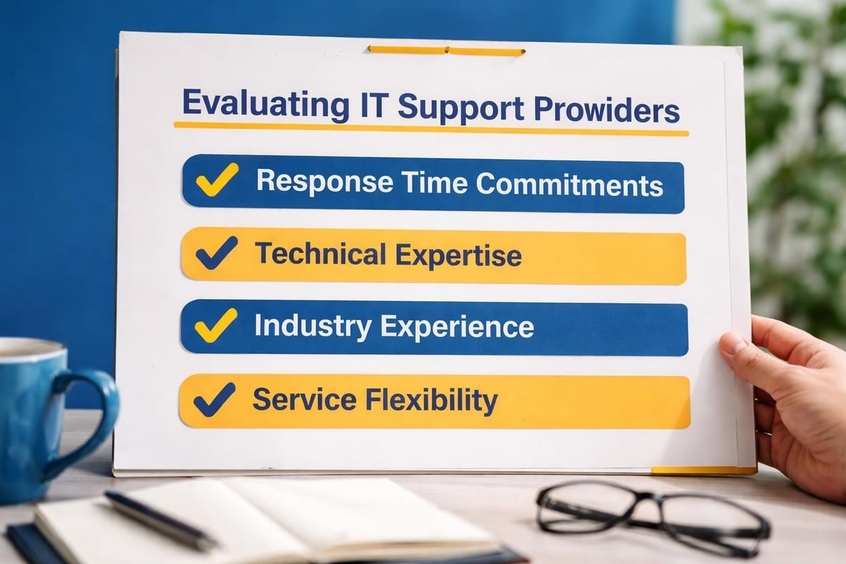 IT support evaluation criteria