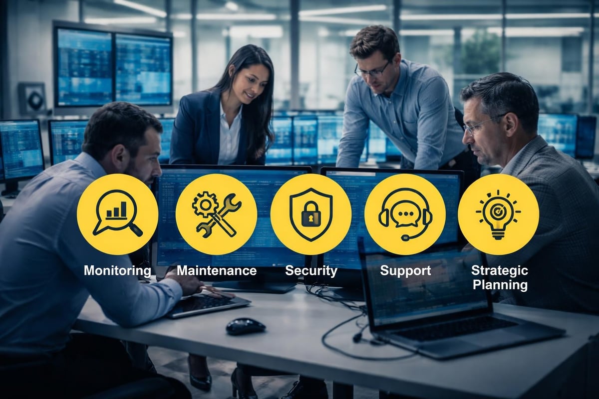 Components of managed IT services