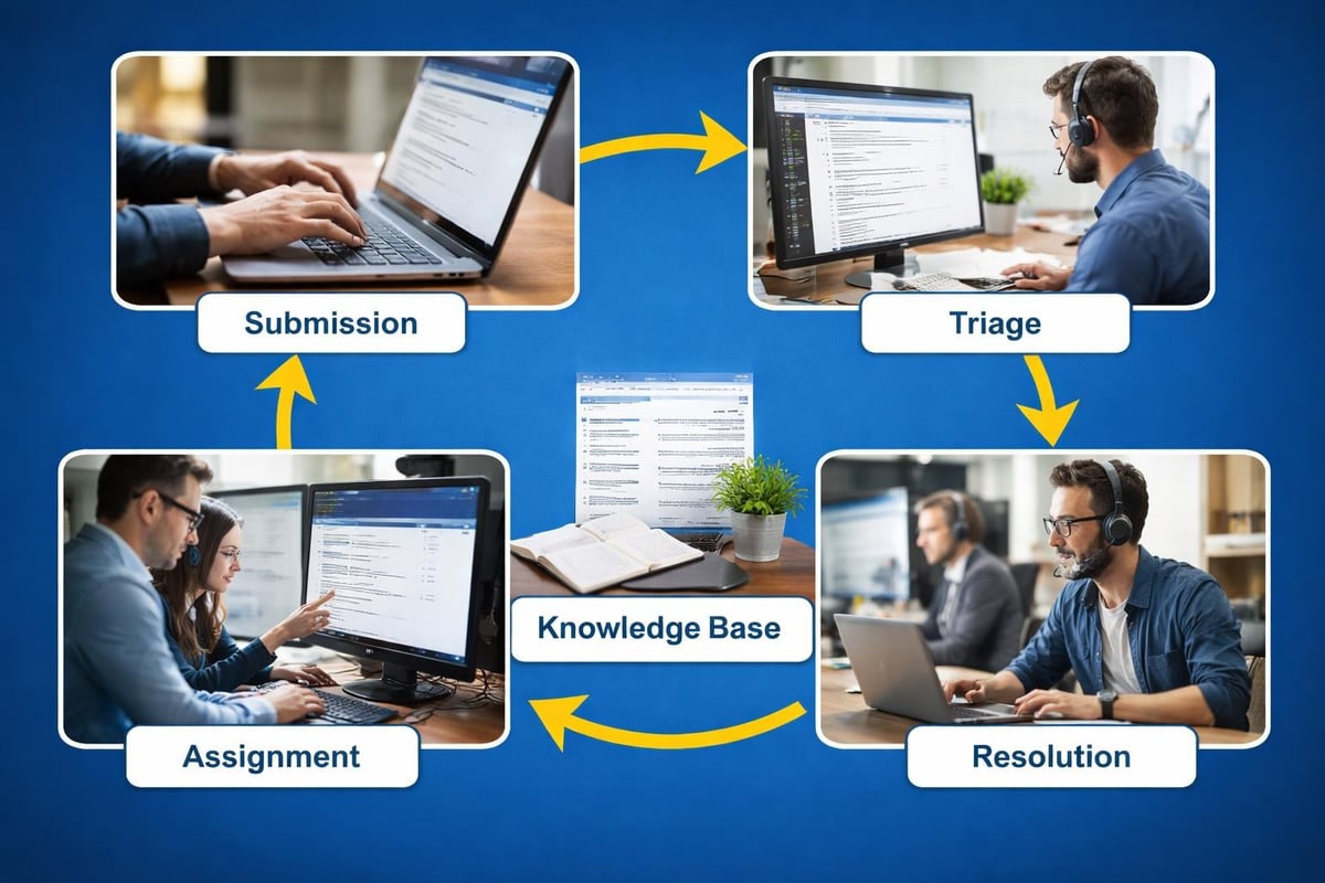 IT help desk workflow