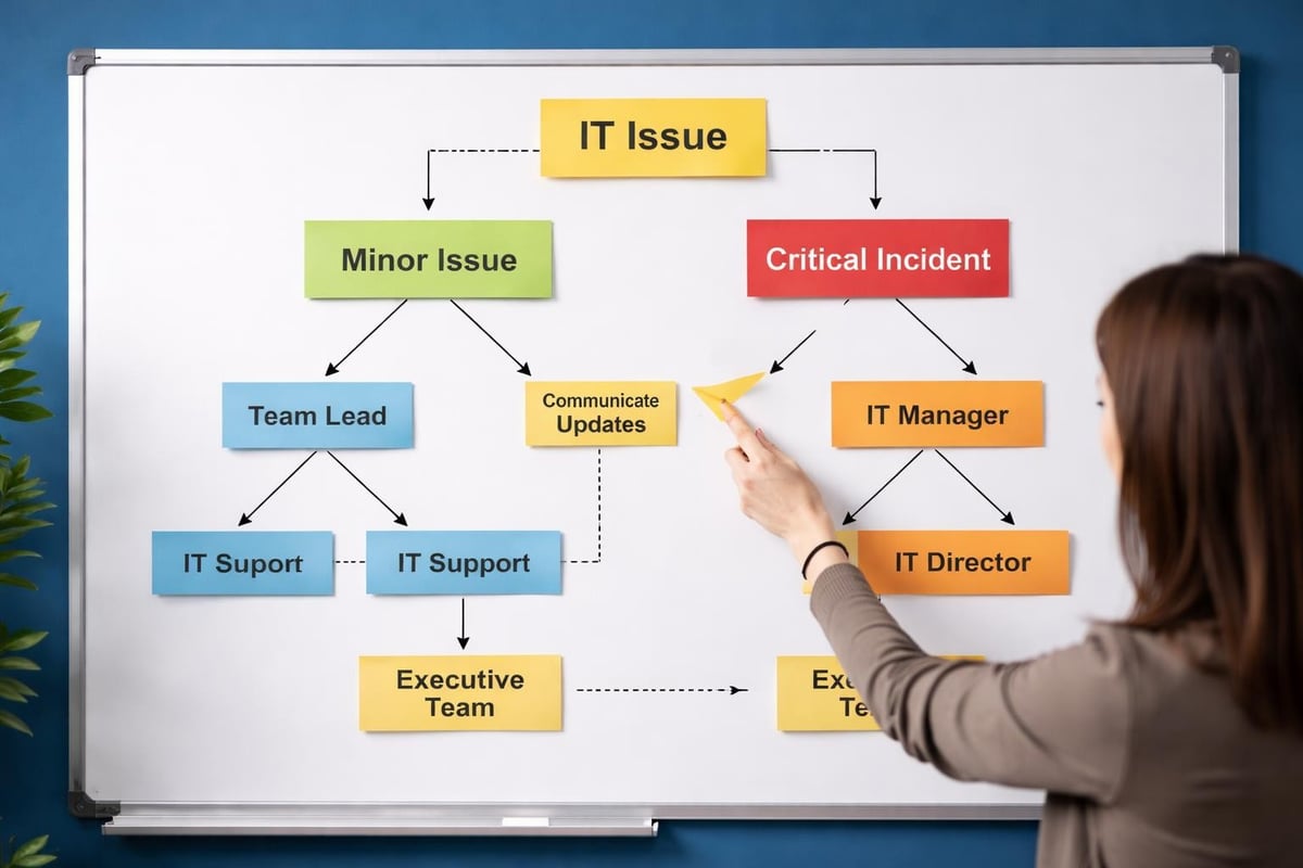 Emergency communication workflow