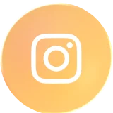 White Instagram logo centered on a circular orange gradient background.