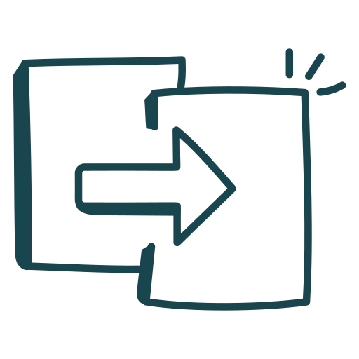 picto du partage entre deux documents