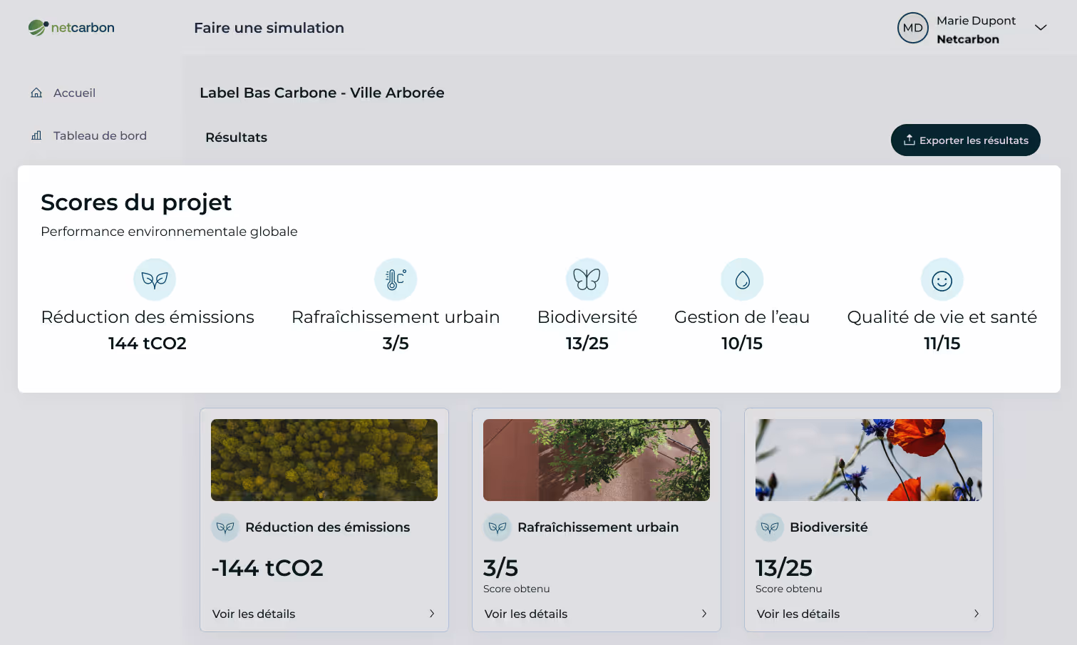 Ecran certification application Netcarbon