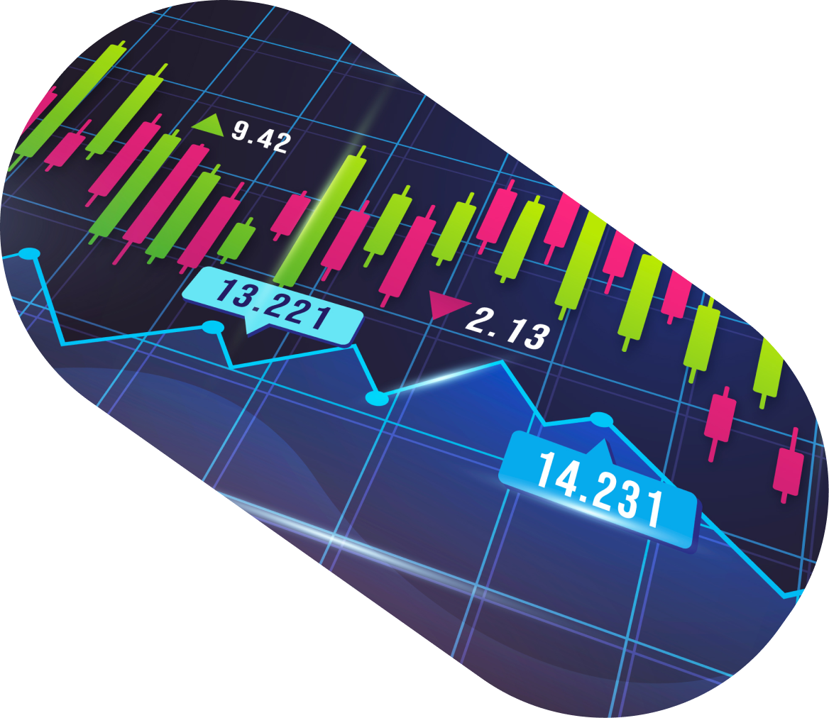 Illustration of an orange autonomous car with radar signals around it