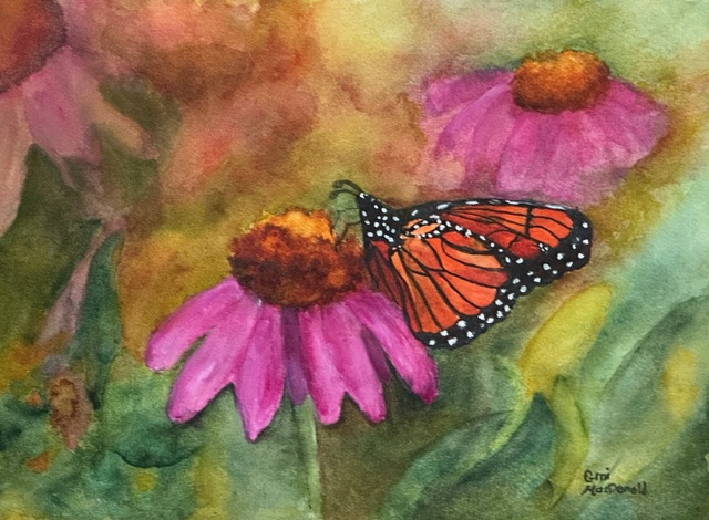 Monarch's Journey Through the Garden