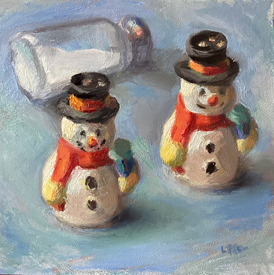 Snowmen Salt Shakers