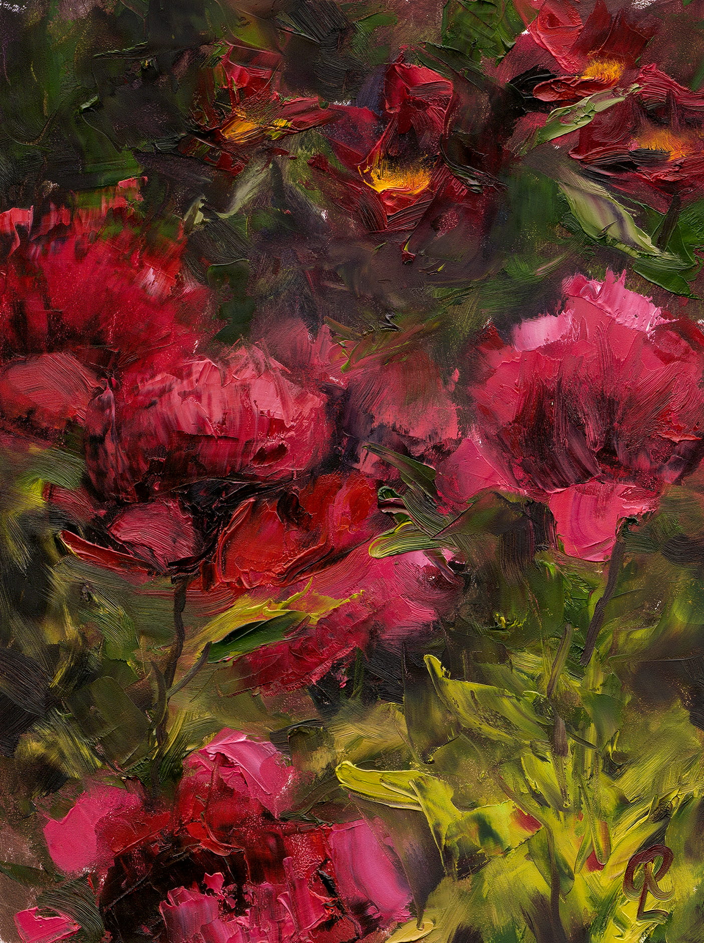 Red Peonies