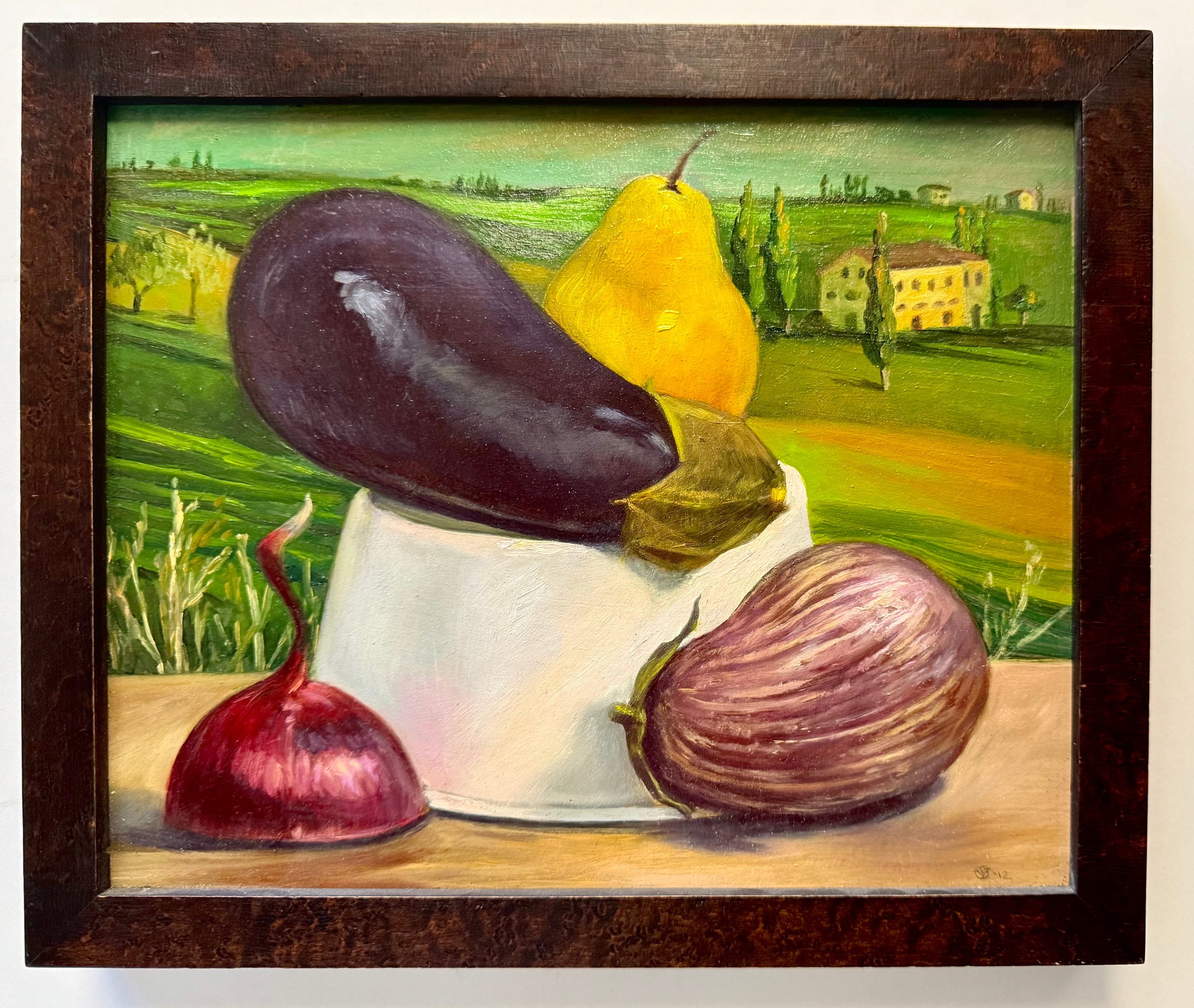 Still Life in Tuscan Landscape