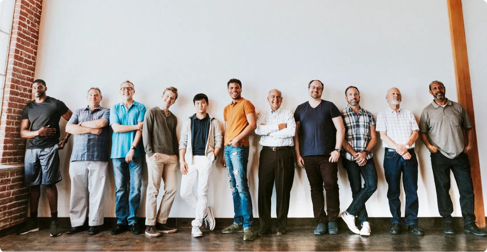 A group of fulfilled people gathered together