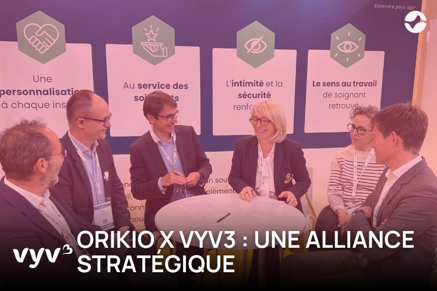 Photo de la signature du contrat cadre entre Orikio et VV3