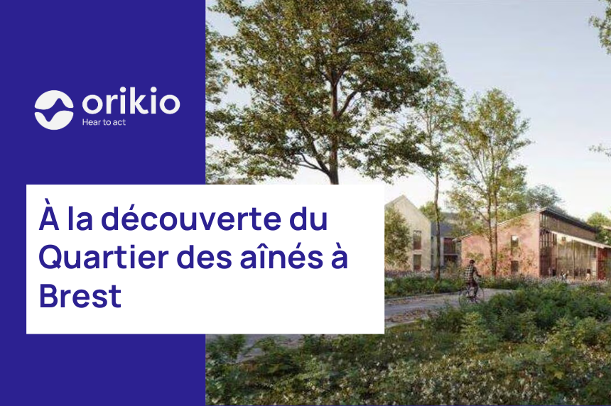 Maquette du futur quartier des aines à brest.