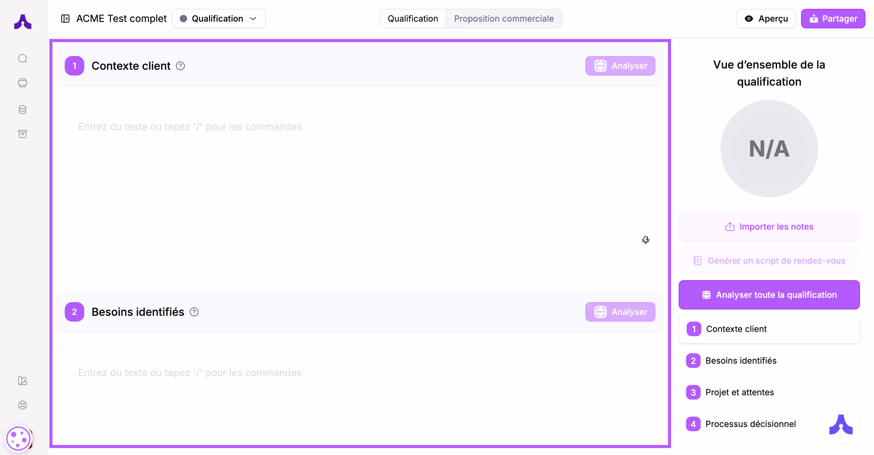 screen on the left side