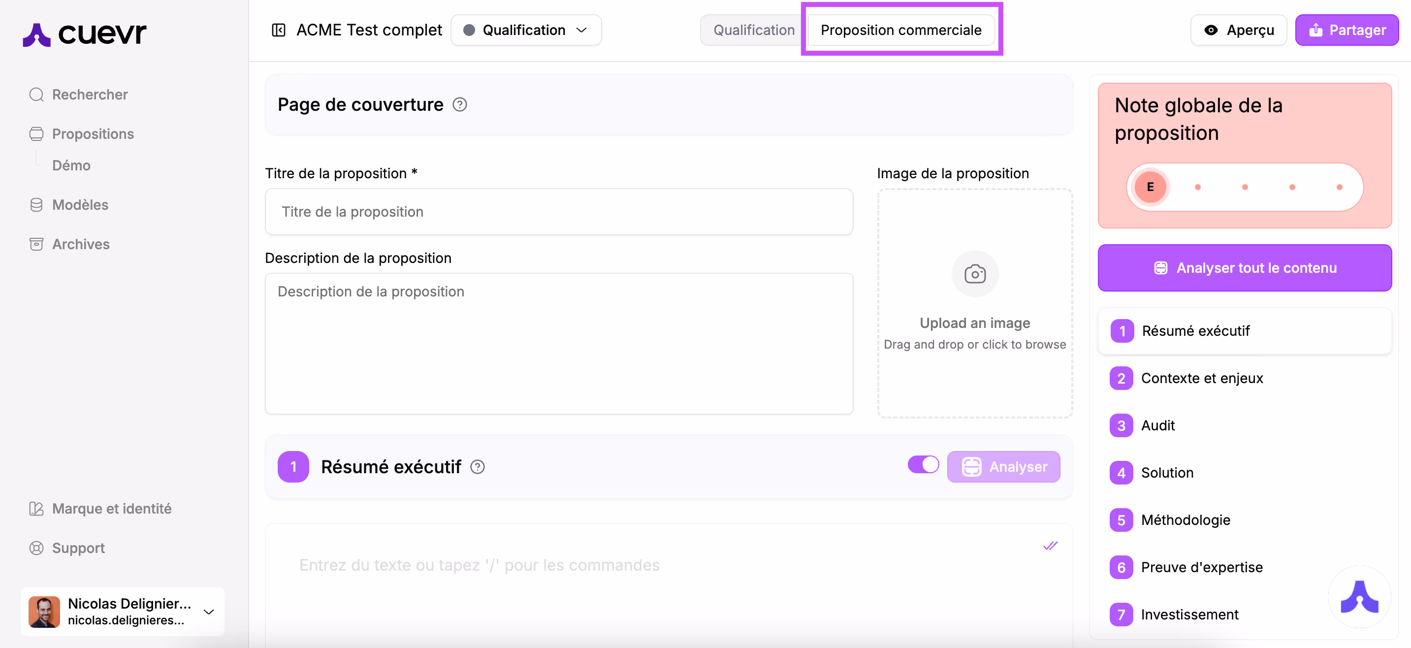 go to sales proposal