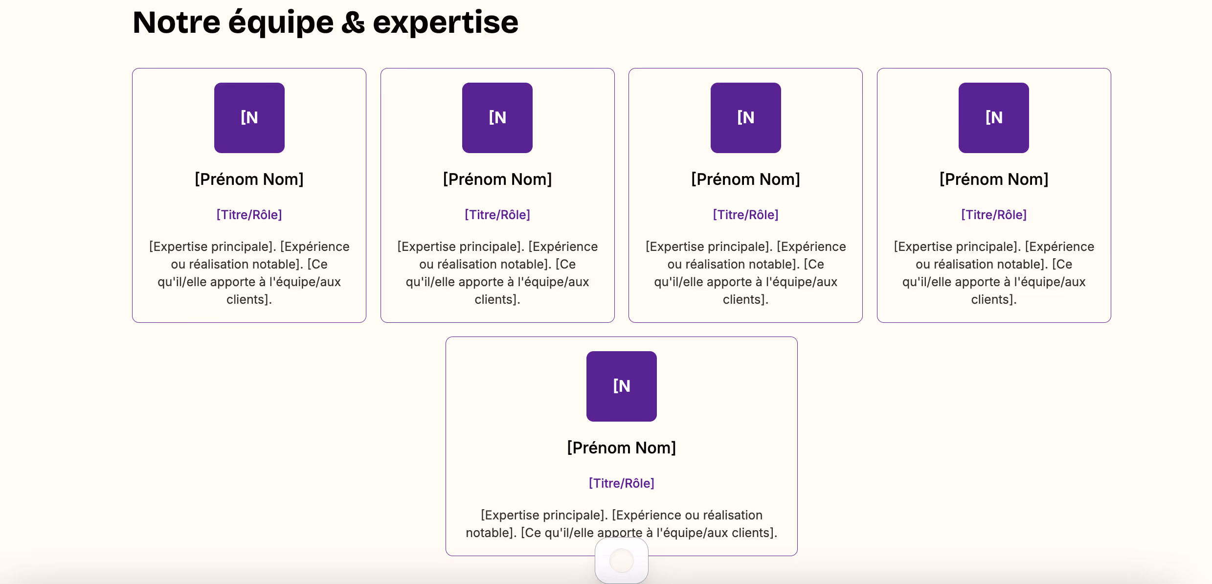 In the final proposal, this block will appear like this: