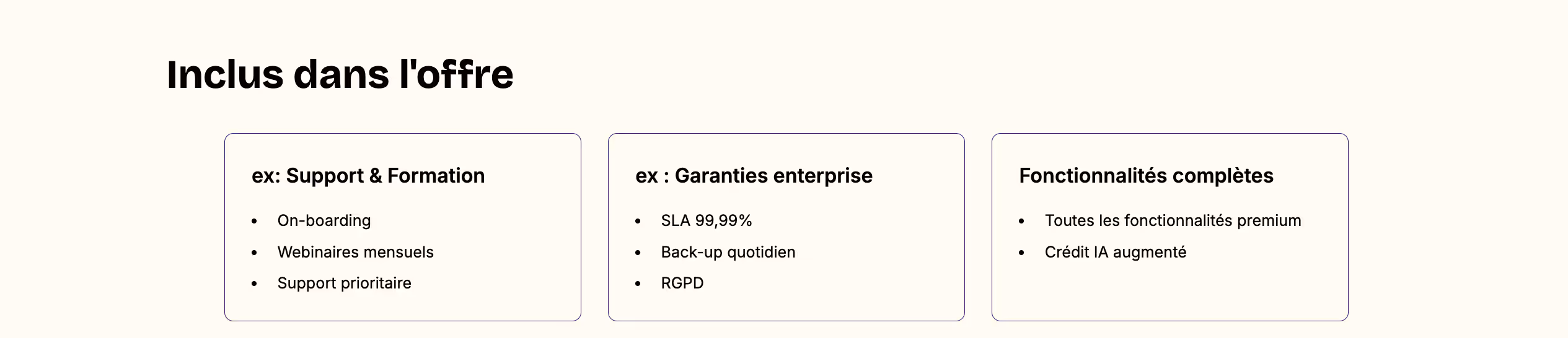 In the final proposal, this block will appear like this