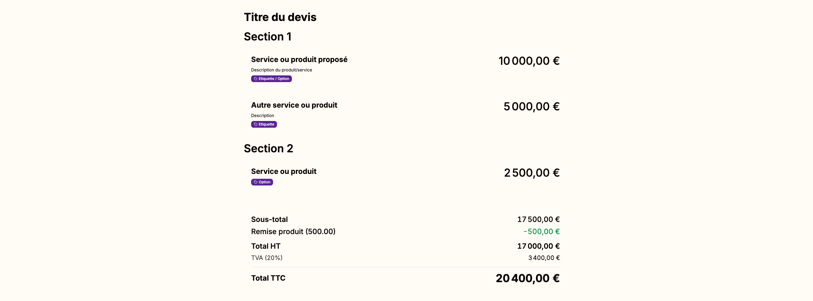 In the final proposal, this block will appear like this: