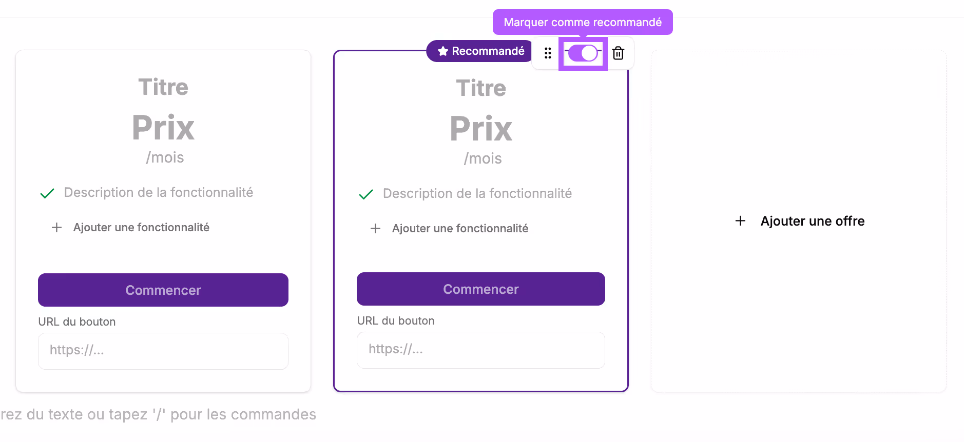 Click the Toggle button
