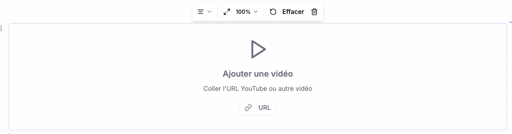 Type / and choose the "Video" block