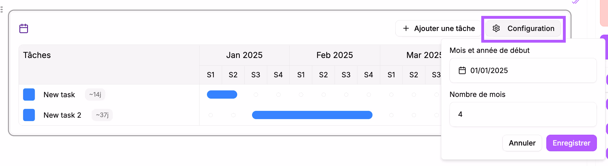 click the "Configuration" button