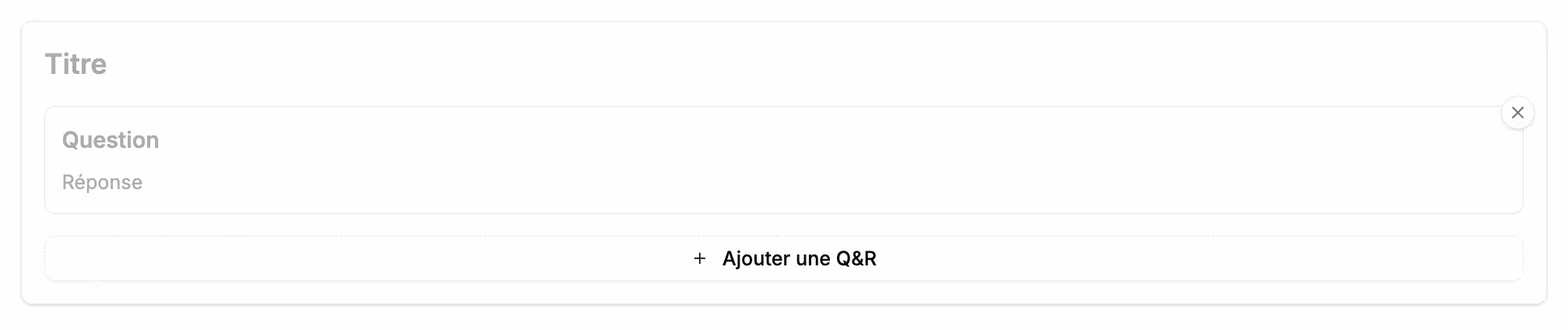 Type / and choose the "Questions & Answers” block