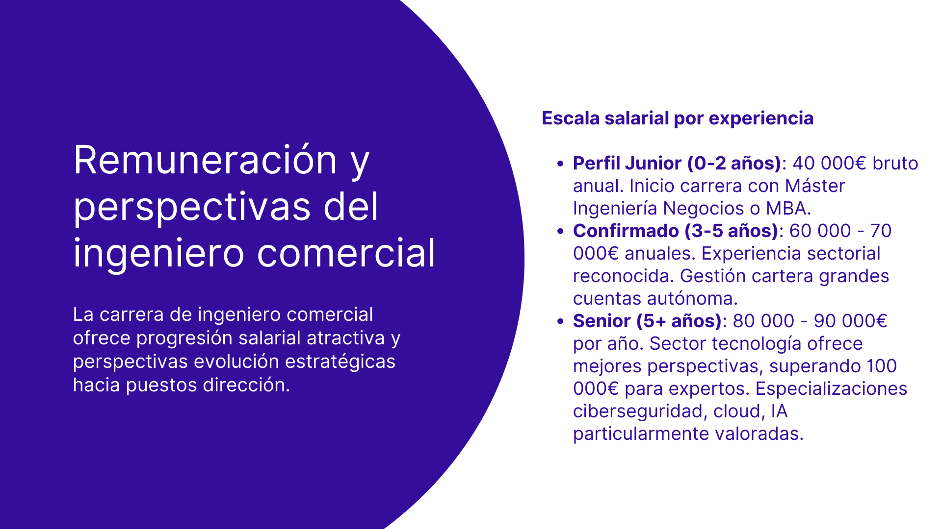 Remuneracion y perspectivas del ingeniero comercial