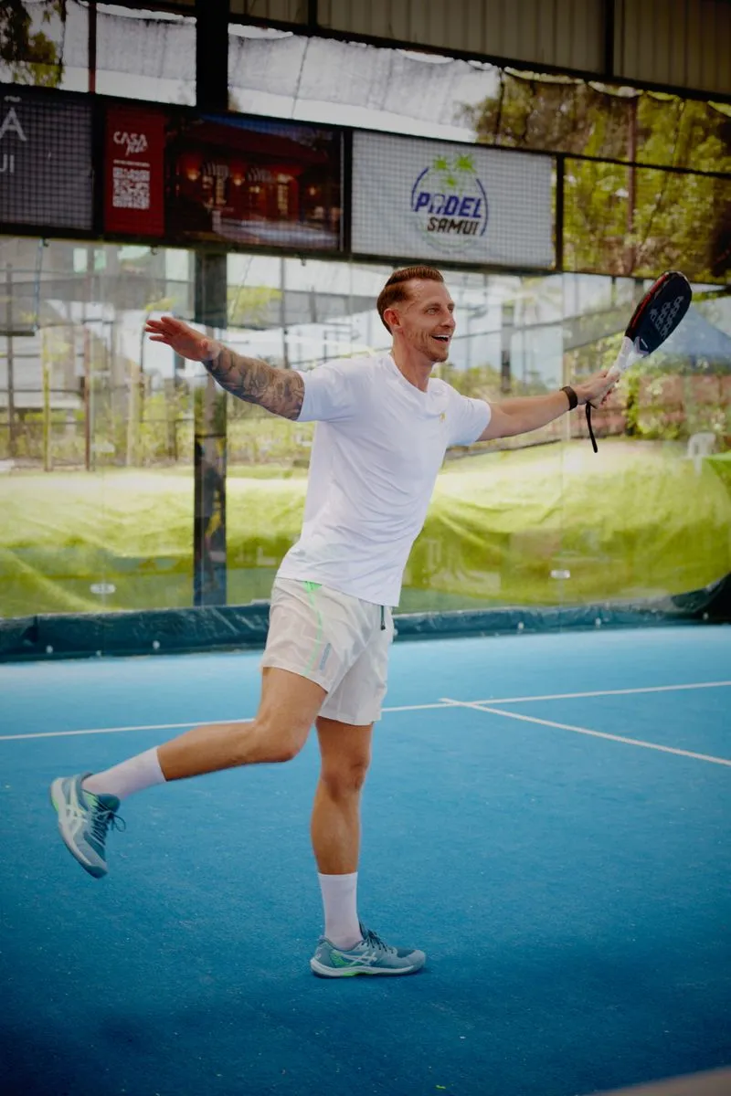 Coached session at Padel Tropical Club, Koh Samui