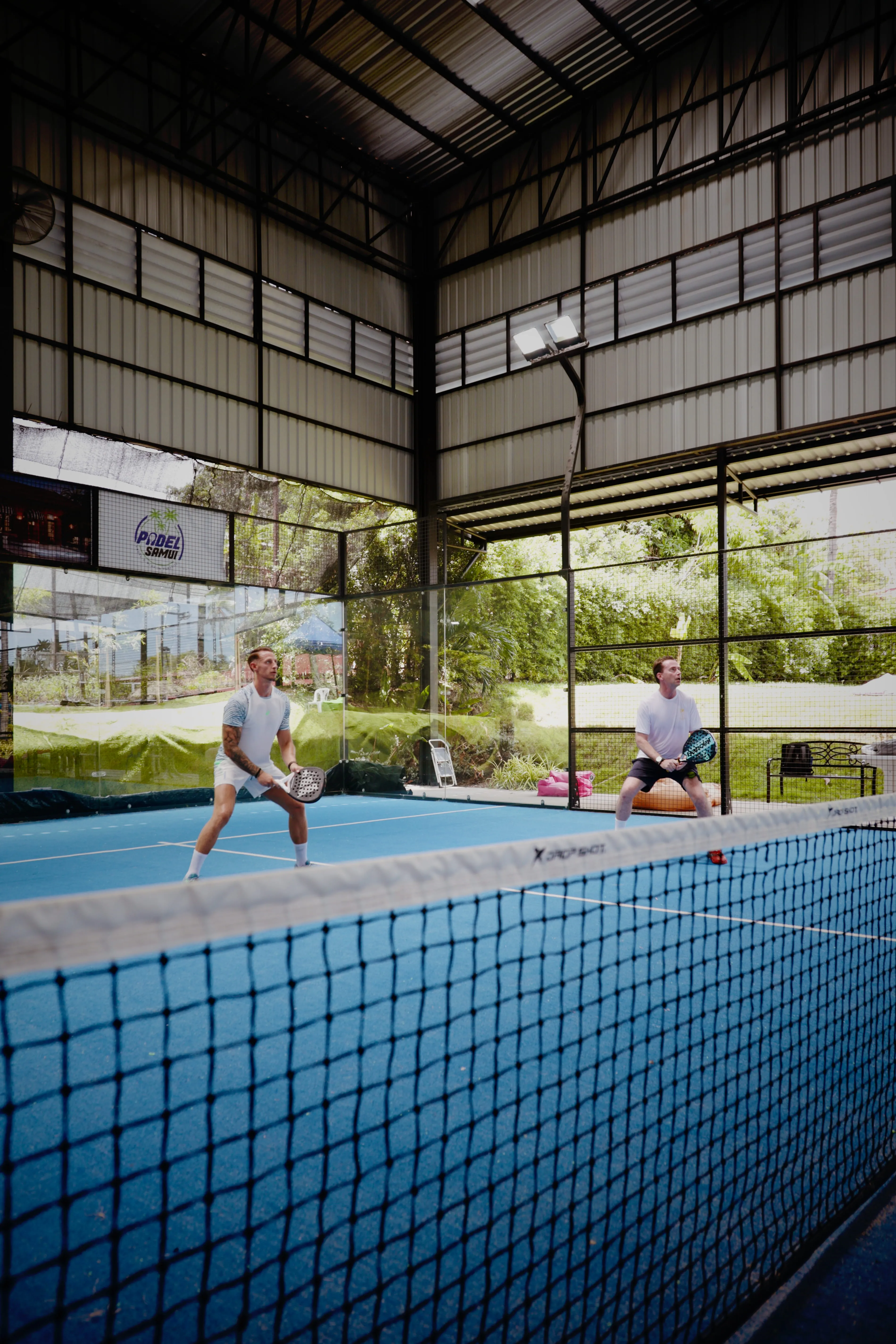 A Palaestra session under the covered courts