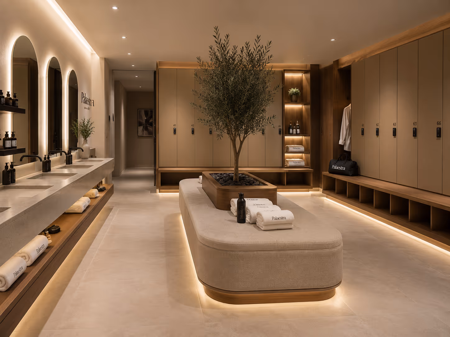 Wellness and locker area