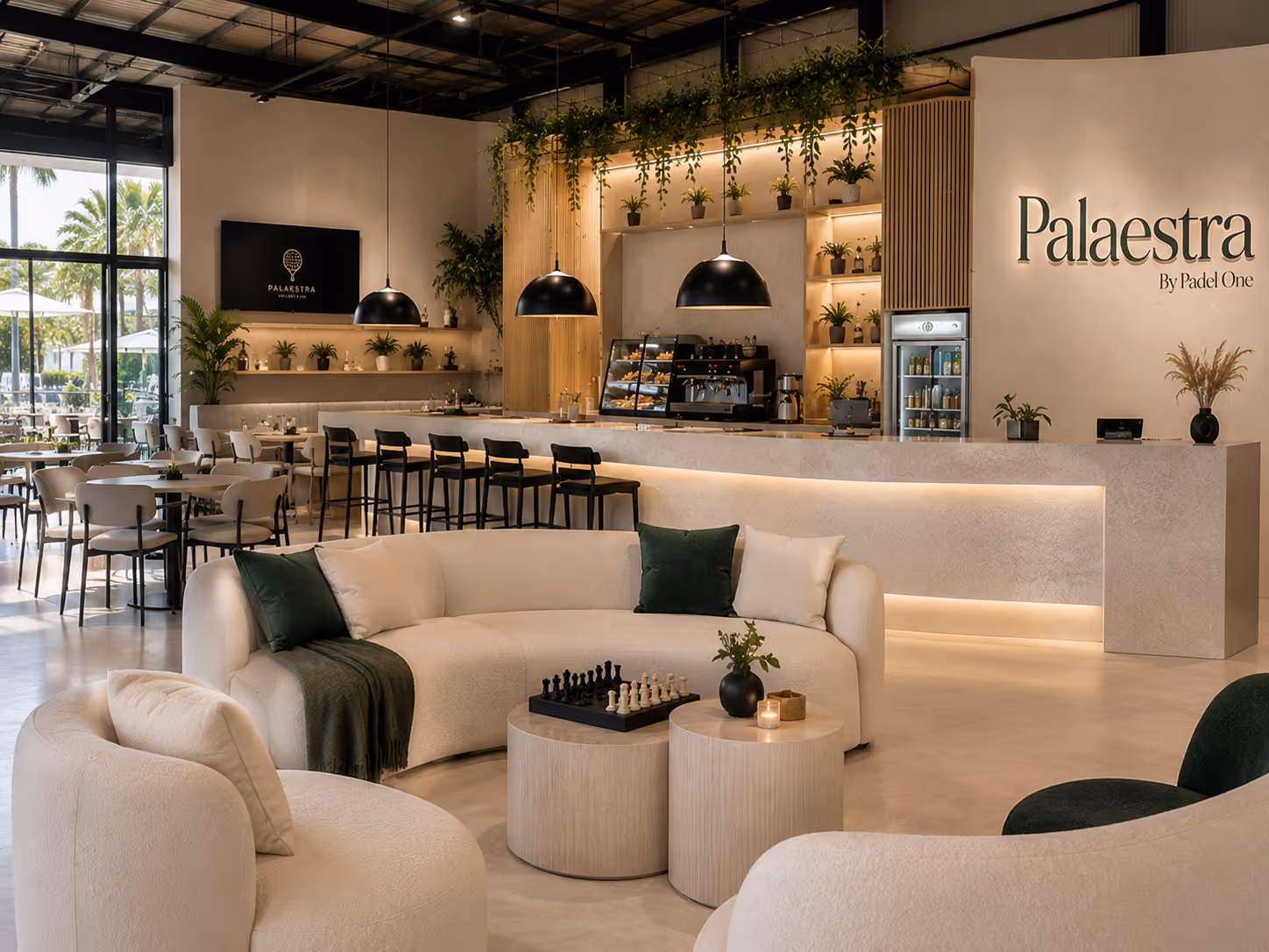 Palaestra by Padel One café and lounge