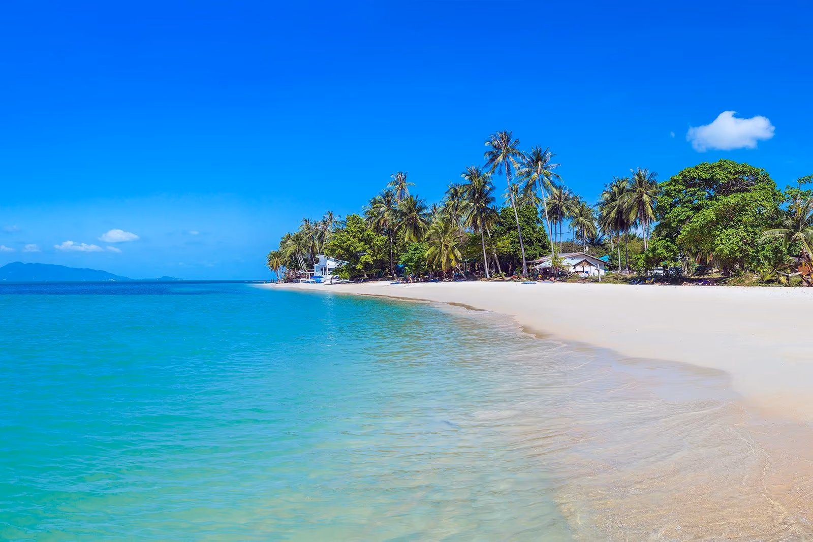 A beach on the north coast of Koh Samui