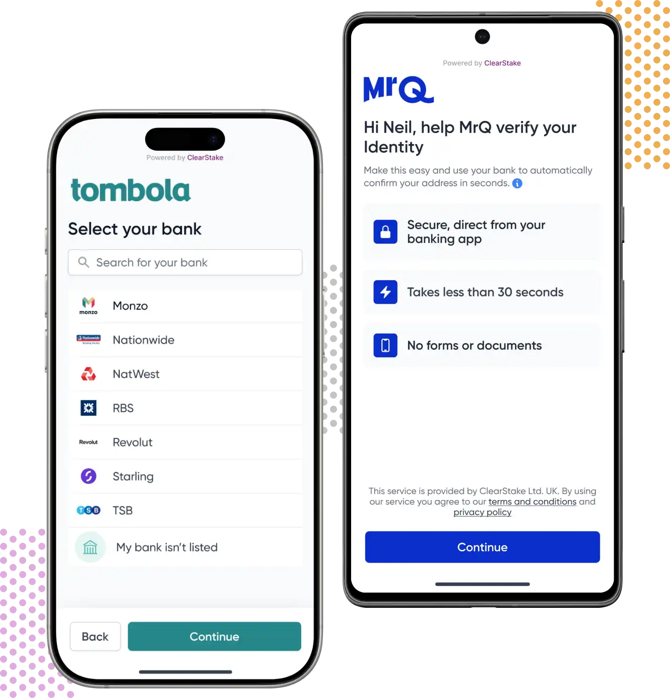 Image showing JSON code used by ClearStakes integration
