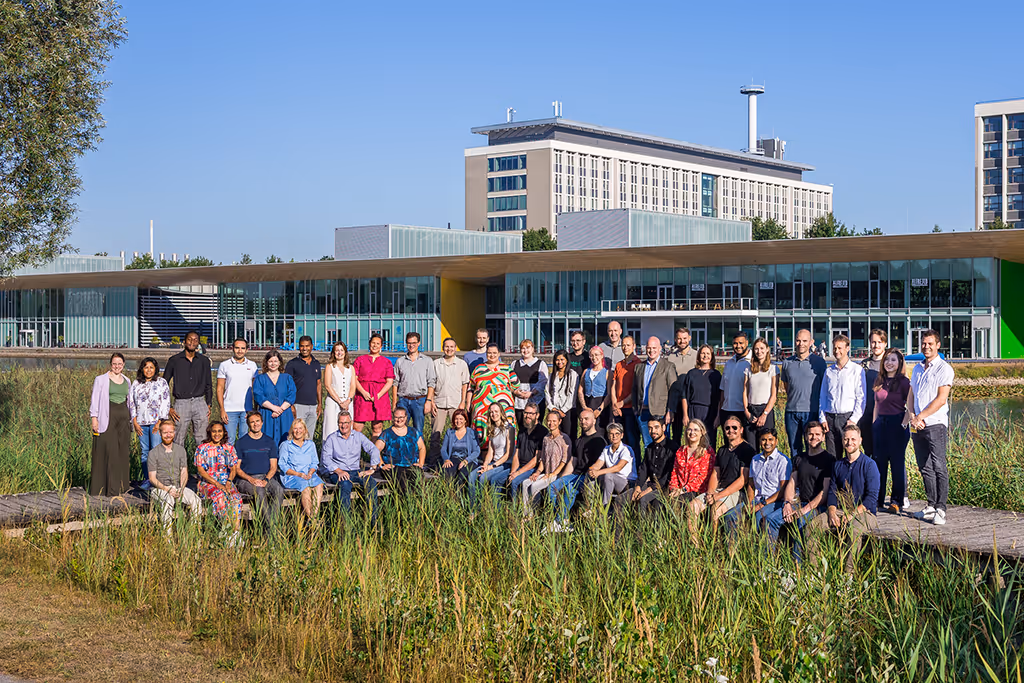 Group photo of the entire Salvia team at the High Tech Campus in Eindhoven, the Netherlands.