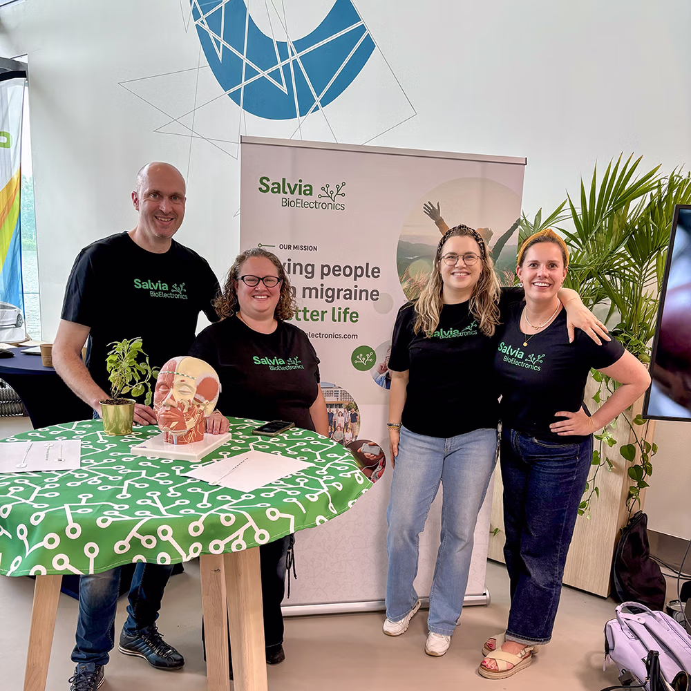 Salvia team at a presentation