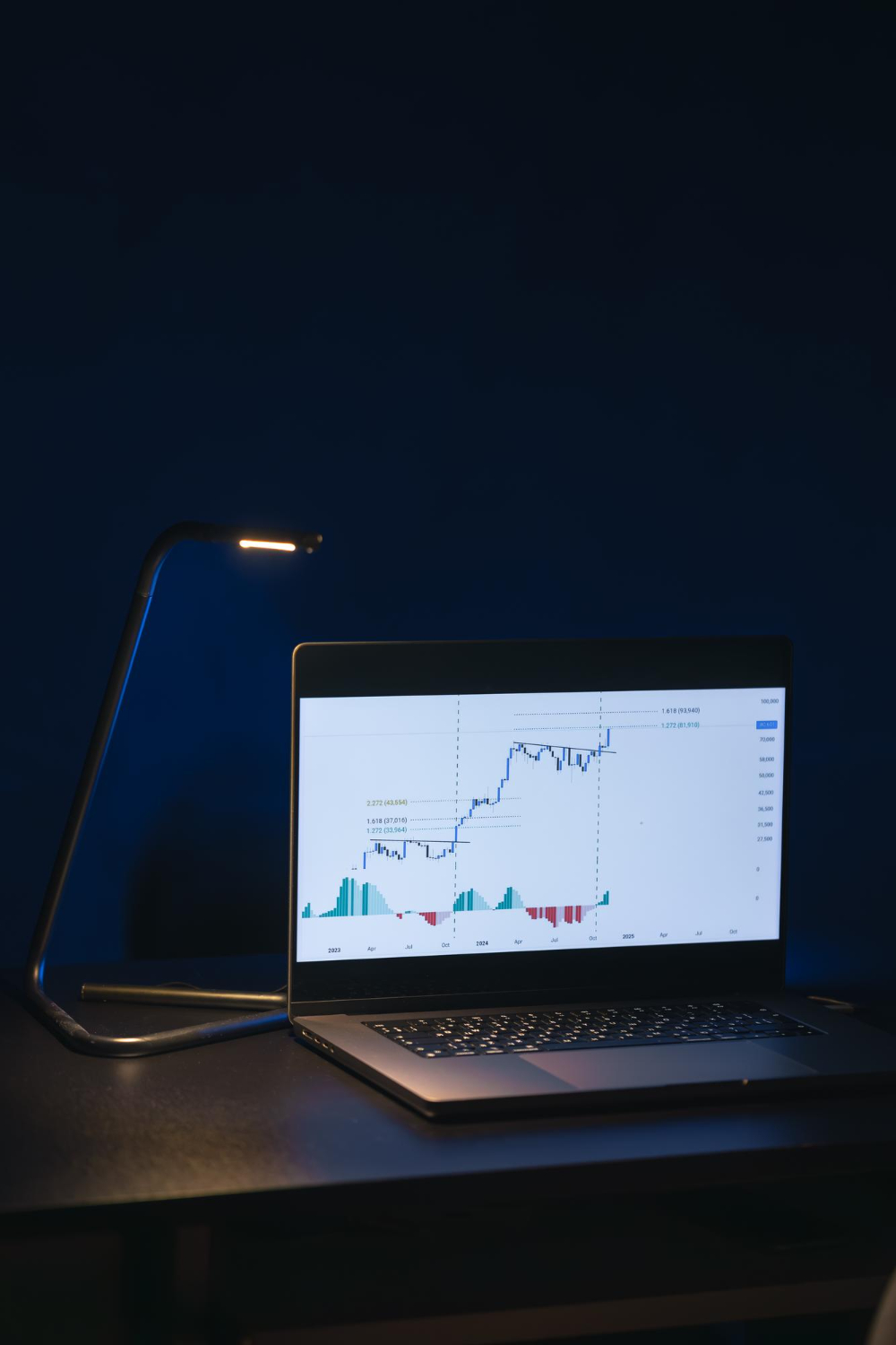 Laptop mit digitaler Anwendung