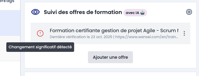 Suivi automatique offres - CertiPlace