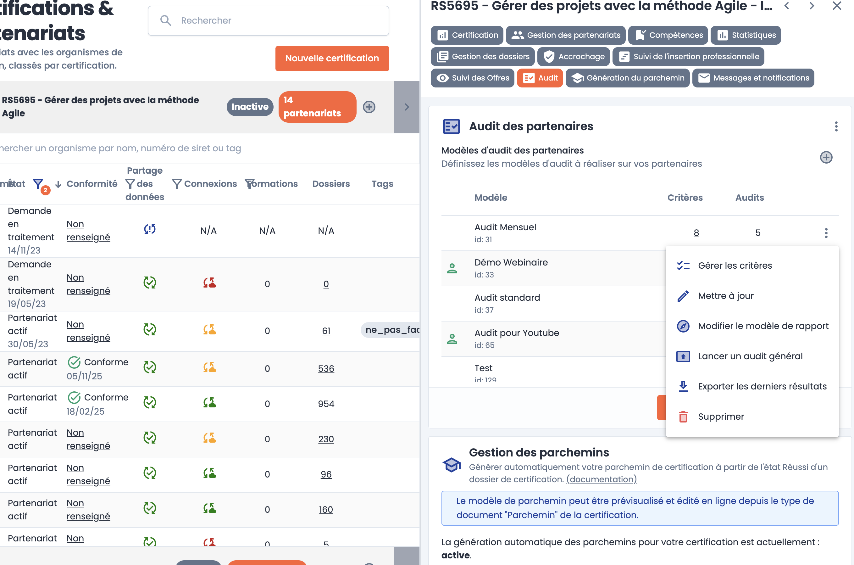 Audit en masse - CertiPlace