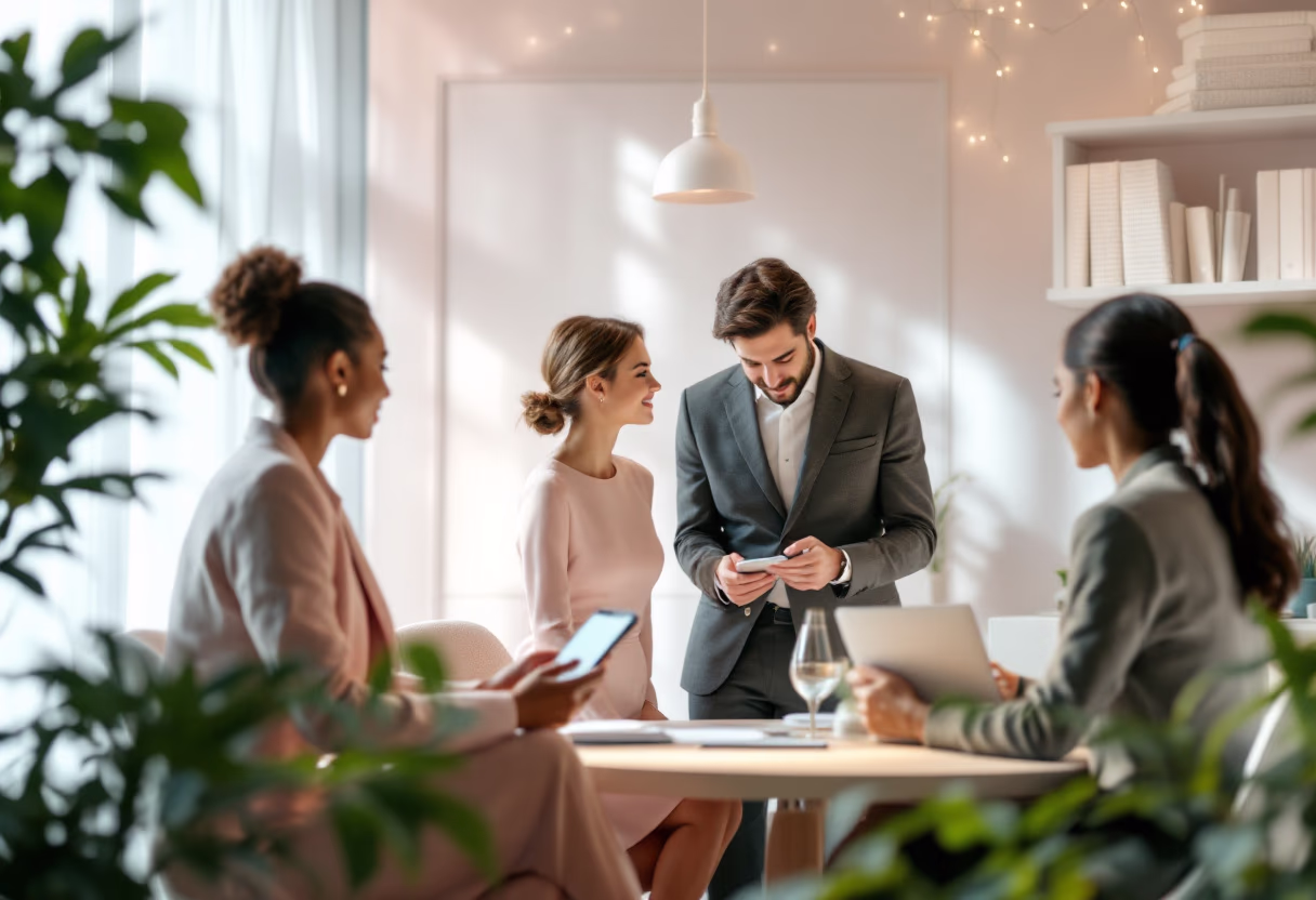 image of networking event (for a hr tech)