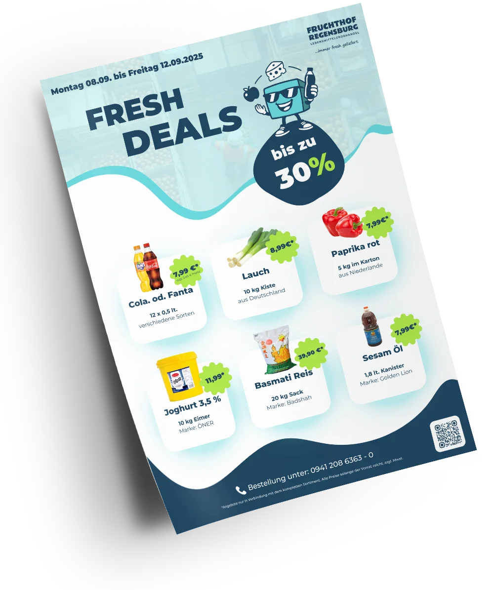 Flyer Fresh Deals (Wochenangebot) Fruchthof Regensburg