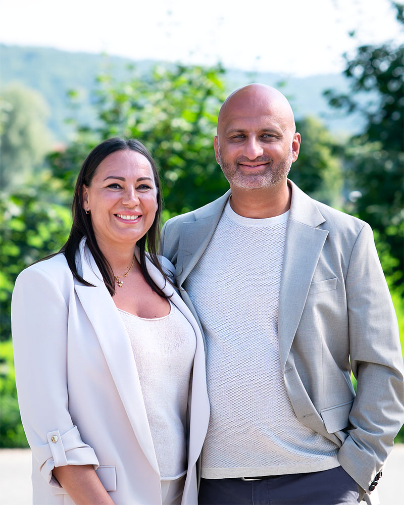Die Geschäftsführung: Metin und Zsofi